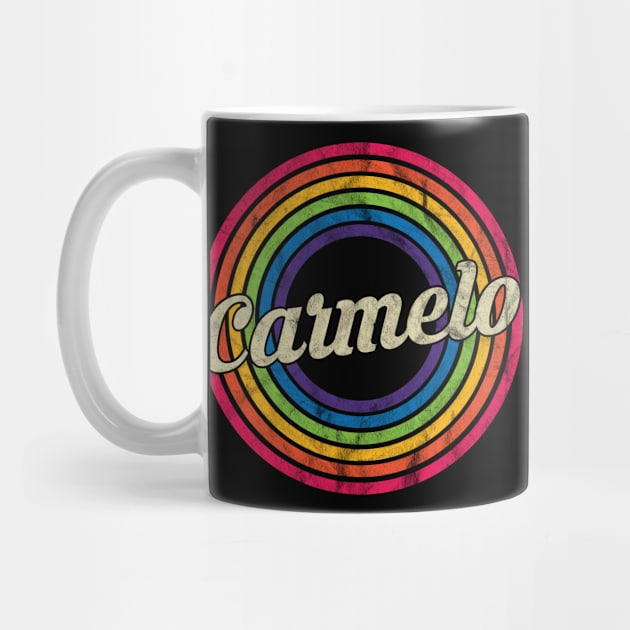 Carmelo - Retro Rainbow Faded-Style by MaydenArt